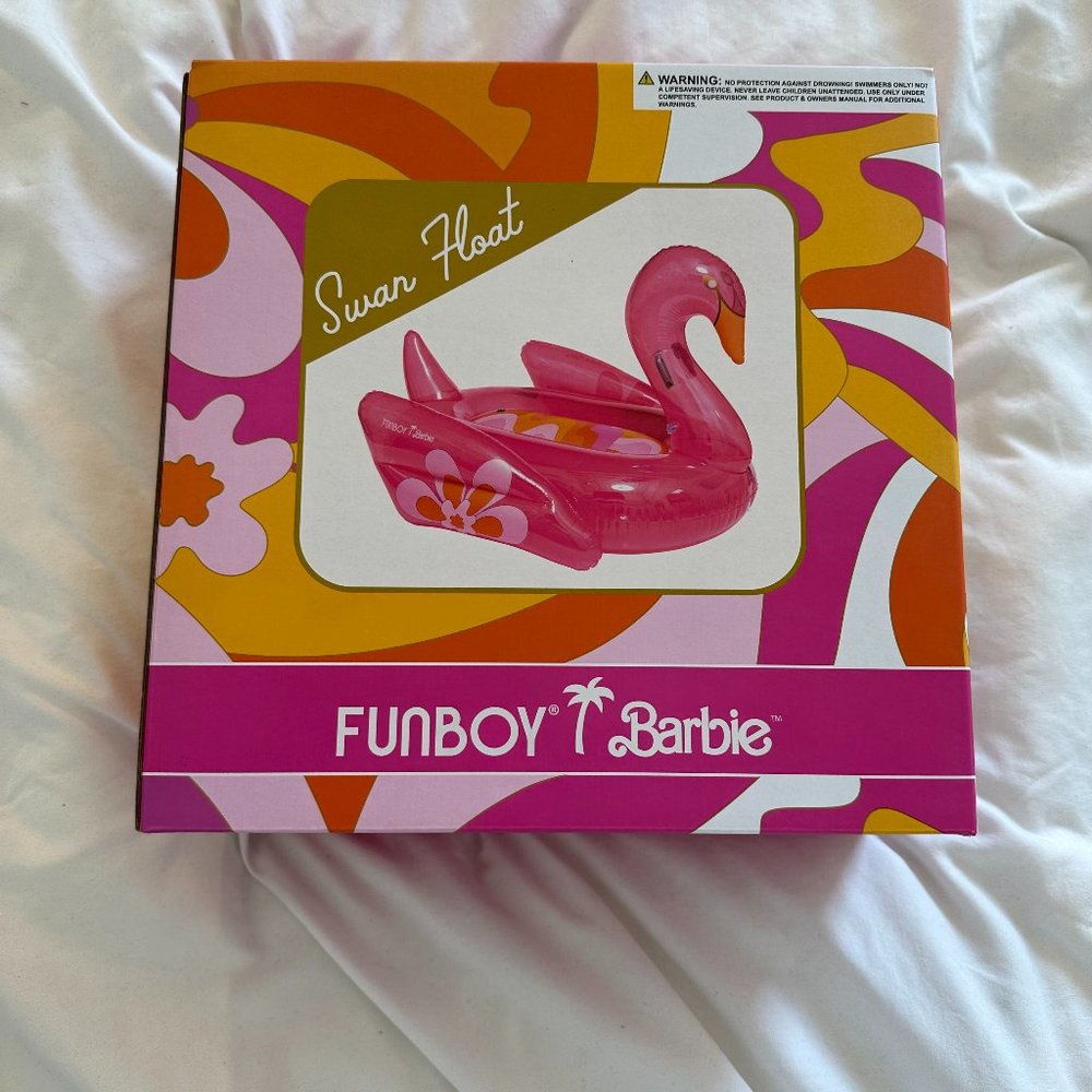 FUNBOY x Barbie Dream Swan Pool Float - Pink